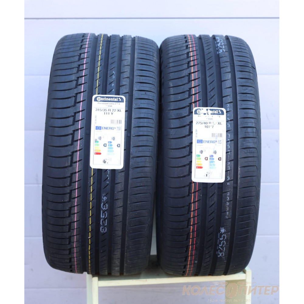 Комплект шин Continental PremiumContact 6 315/35 R22 111Y XL RunFlat Continental PremiumContact 6 275/40 R22 107Y RunFlat