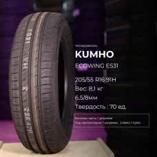 Kumho Ecowing ES31 175/65 R14 82T летняя