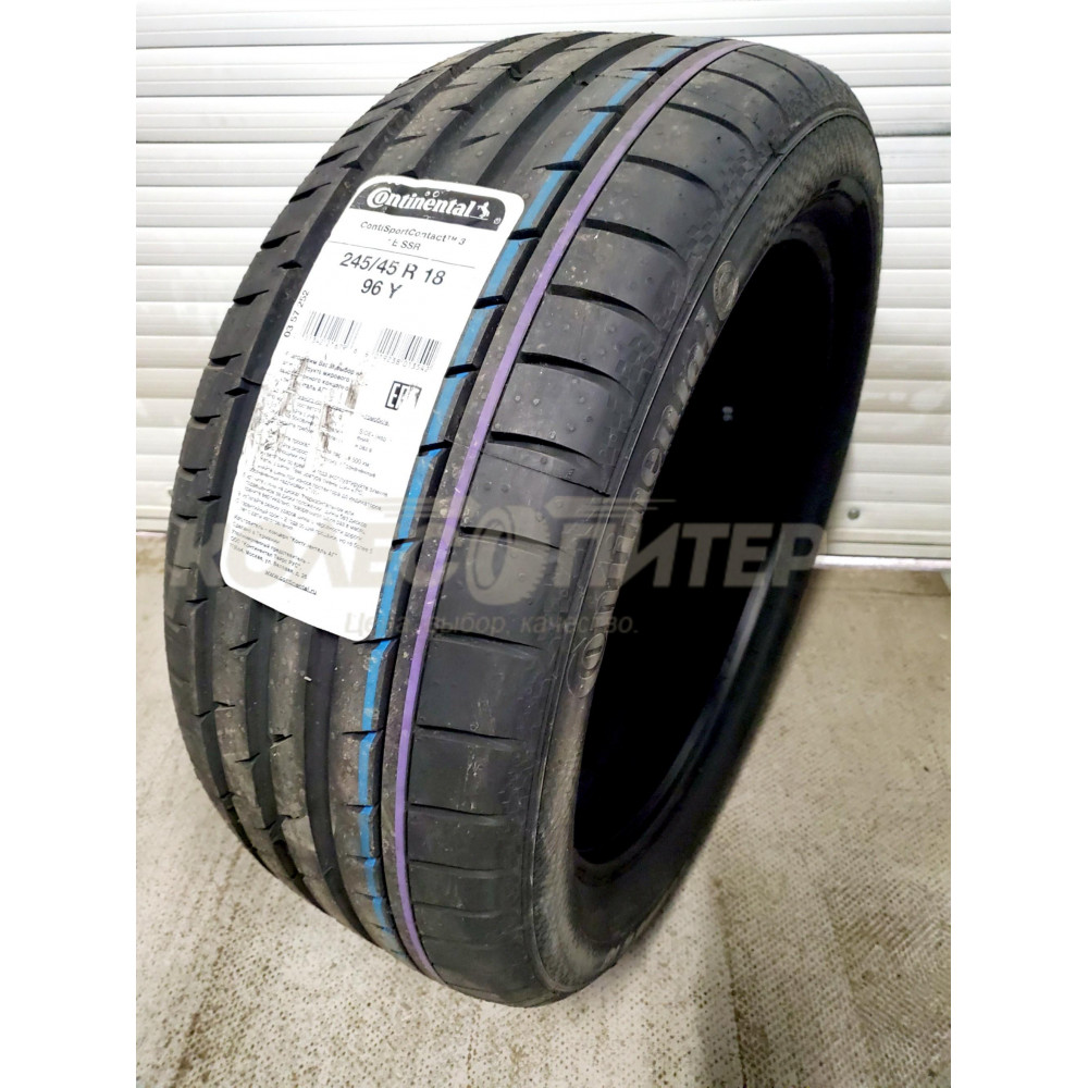 Continental ContiSportContact 3 245/50 R18 100Y RunFlat , * летняя