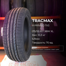 Tracmax X-Privilo TX3 225/55 R17 101W XL летняя