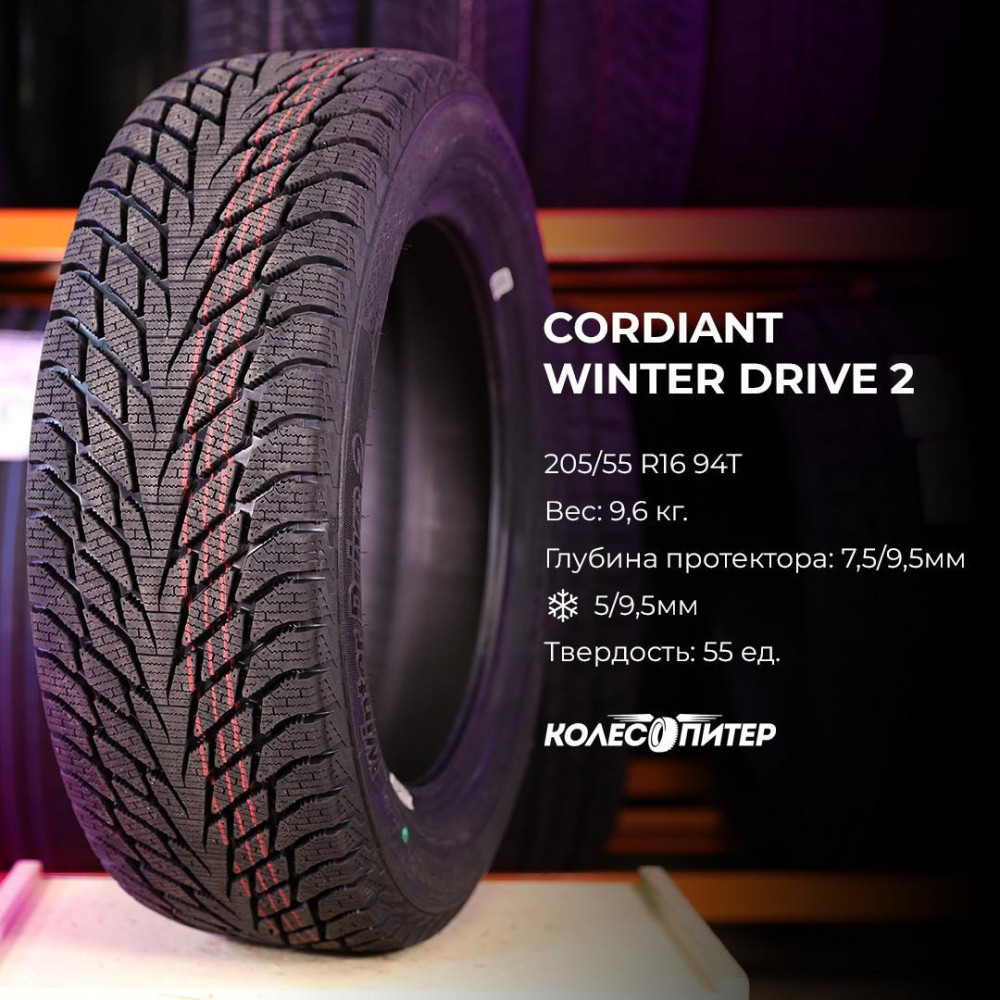 Cordiant Winter Drive 2 175/70 R13 82T зимняя