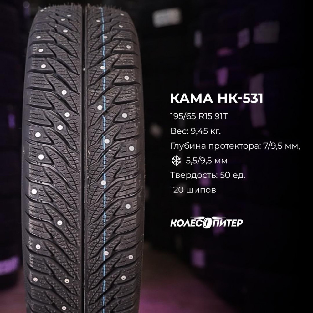 Кама НК-531 175/70 R14 84T зимняя шип.