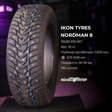 Nokian Tyres Nordman 8 175/65 R14 86T XL зимняя шип.