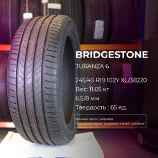 Bridgestone Turanza 6 245/45 R19 102Y XL летняя
