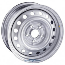 Штампованные диски ТЗСК Renault Logan 5.5x14 PCD4x100 ET 43 DIA 60.1 Silver