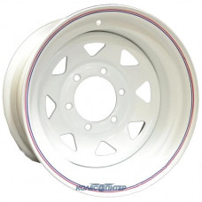 Штампованные диски Off Road Wheels Nissan/Toyota 8x15 PCD6x139.7 ET -19 DIA 110.1 White