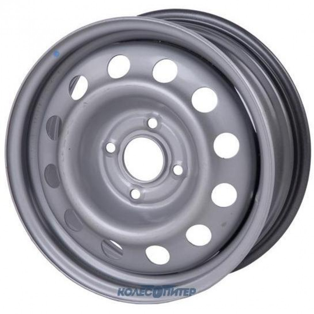 Штампованные диски ТЗСК Huyndai Solaris/Kia Rio 6.5x16 PCD4x100 ET 50 DIA 54.1 Silver