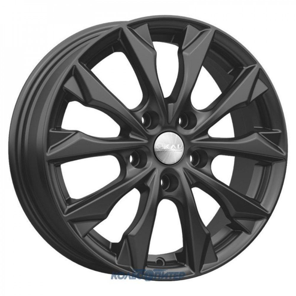 Литые диски Скад Нагоя 6x16 PCD4x100 ET 45 DIA 60.1 Черный бархат